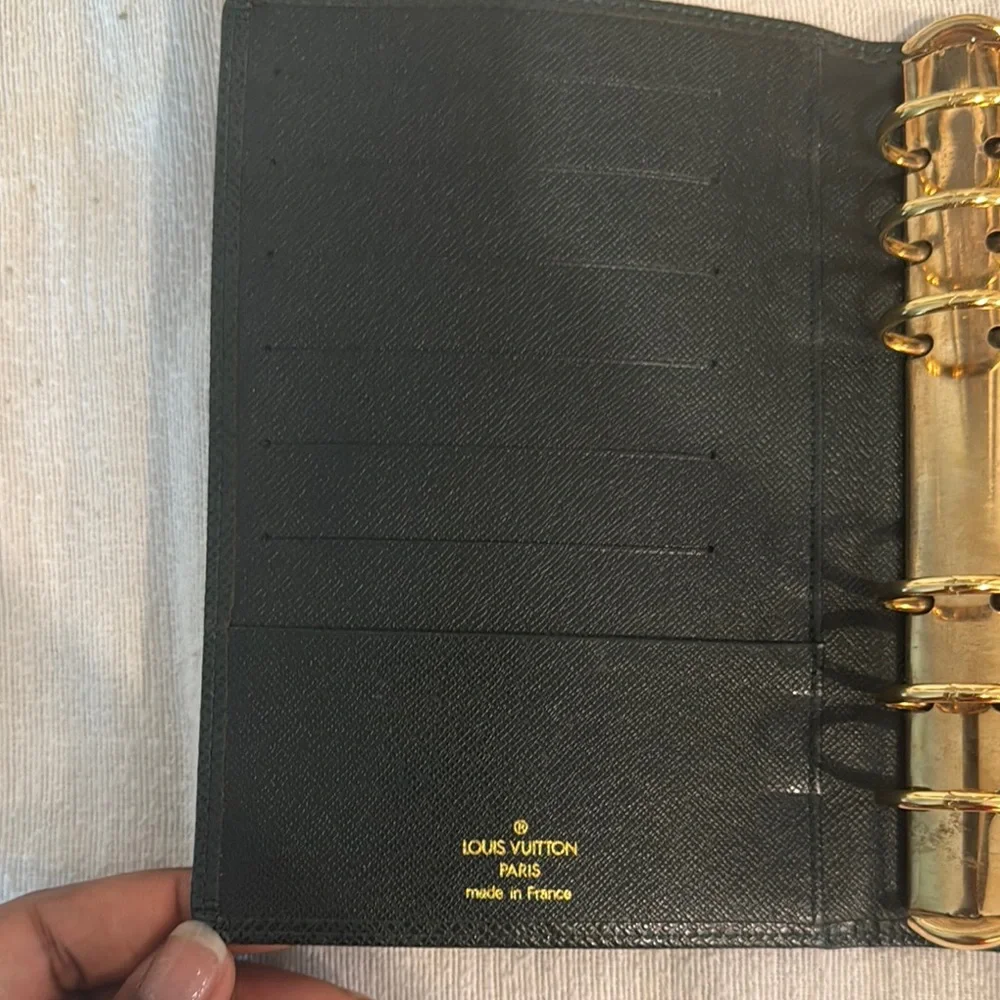Authentic Louis Vuitton Taiga Agenda PM Notebook Cover
